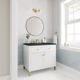 Chicago 36" Single Vanity, Glossy White, w/ 3 CM Phantome Eclos Top
