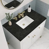 Chicago 36" Single Vanity, Glossy White, w/ 3 CM Phantome Eclos Top
