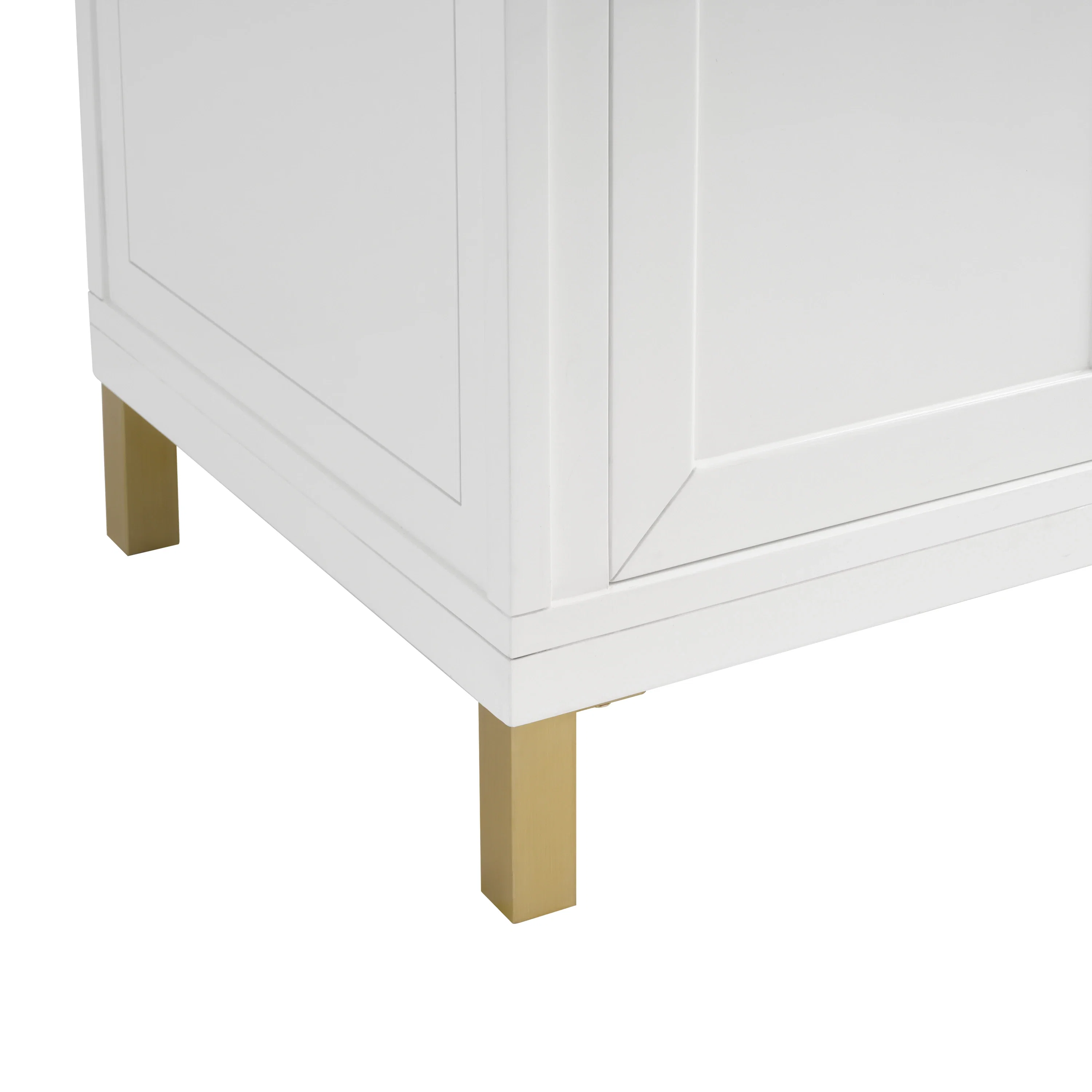 Chicago 36" Single Vanity, Glossy White, w/ 3 CM Victorian Silver Silestone® Top