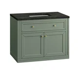 Chicago 36" Single Vanity, Smokey Celadon, w/ 3 CM Phantome Eclos Top