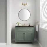 Chicago 36" Single Vanity, Smokey Celadon, w/ 3 CM Phantome Eclos Top
