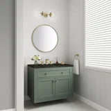 Chicago 36" Single Vanity, Smokey Celadon, w/ 3 CM Phantome Eclos Top