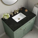 Chicago 36" Single Vanity, Smokey Celadon, w/ 3 CM Phantome Eclos Top