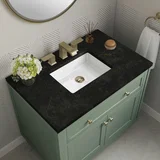 Chicago 36" Single Vanity, Smokey Celadon, w/ 3 CM Phantome Eclos Top