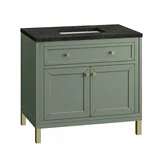 Chicago 36" Single Vanity, Smokey Celadon, w/ 3 CM Phantome Eclos Top