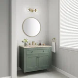 Chicago 36" Single Vanity, Smokey Celadon, w/ 3 CM Tajnar Eclos Top