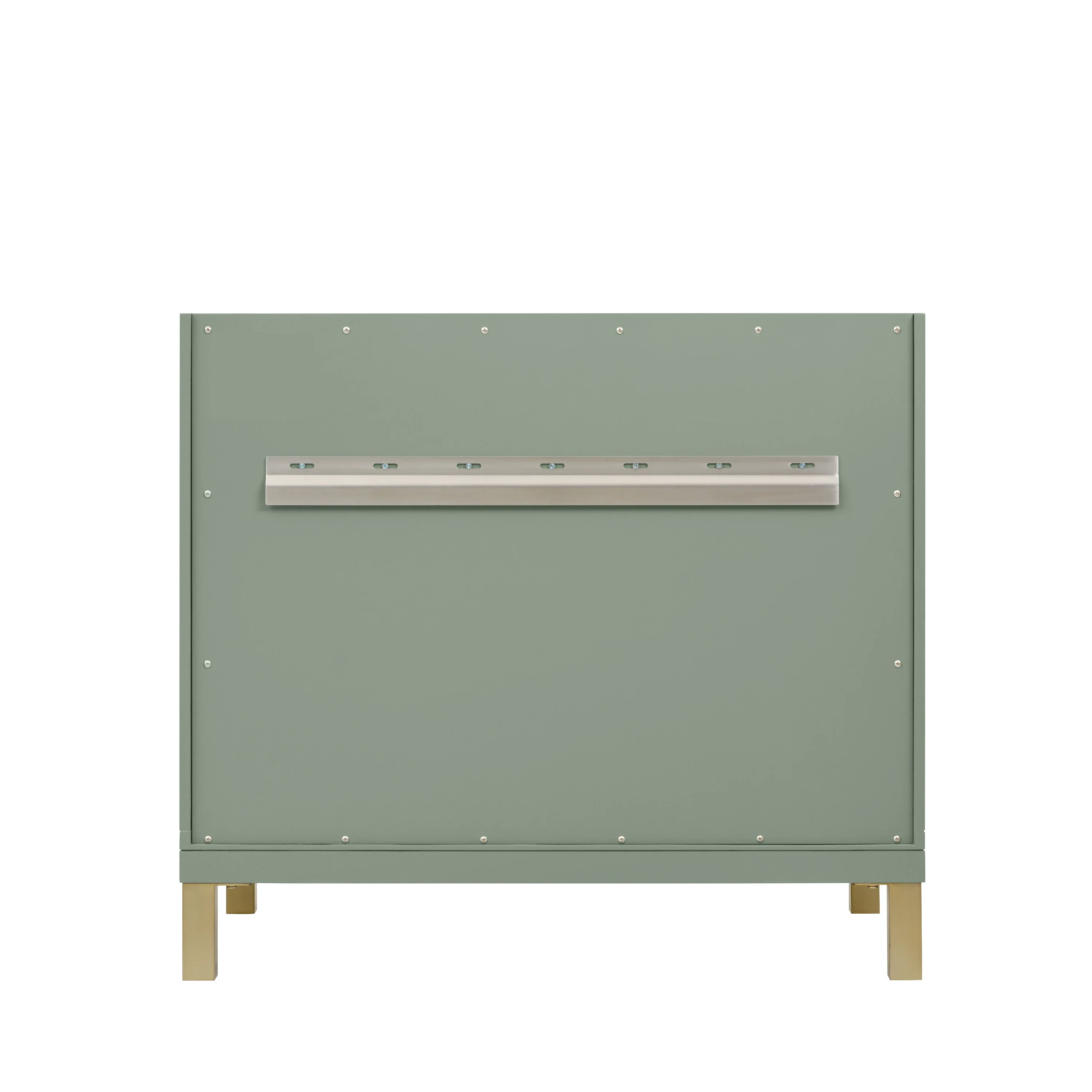 Chicago 36" Single Vanity, Smokey Celadon, w/ 3 CM White Zeus Silestone® Top