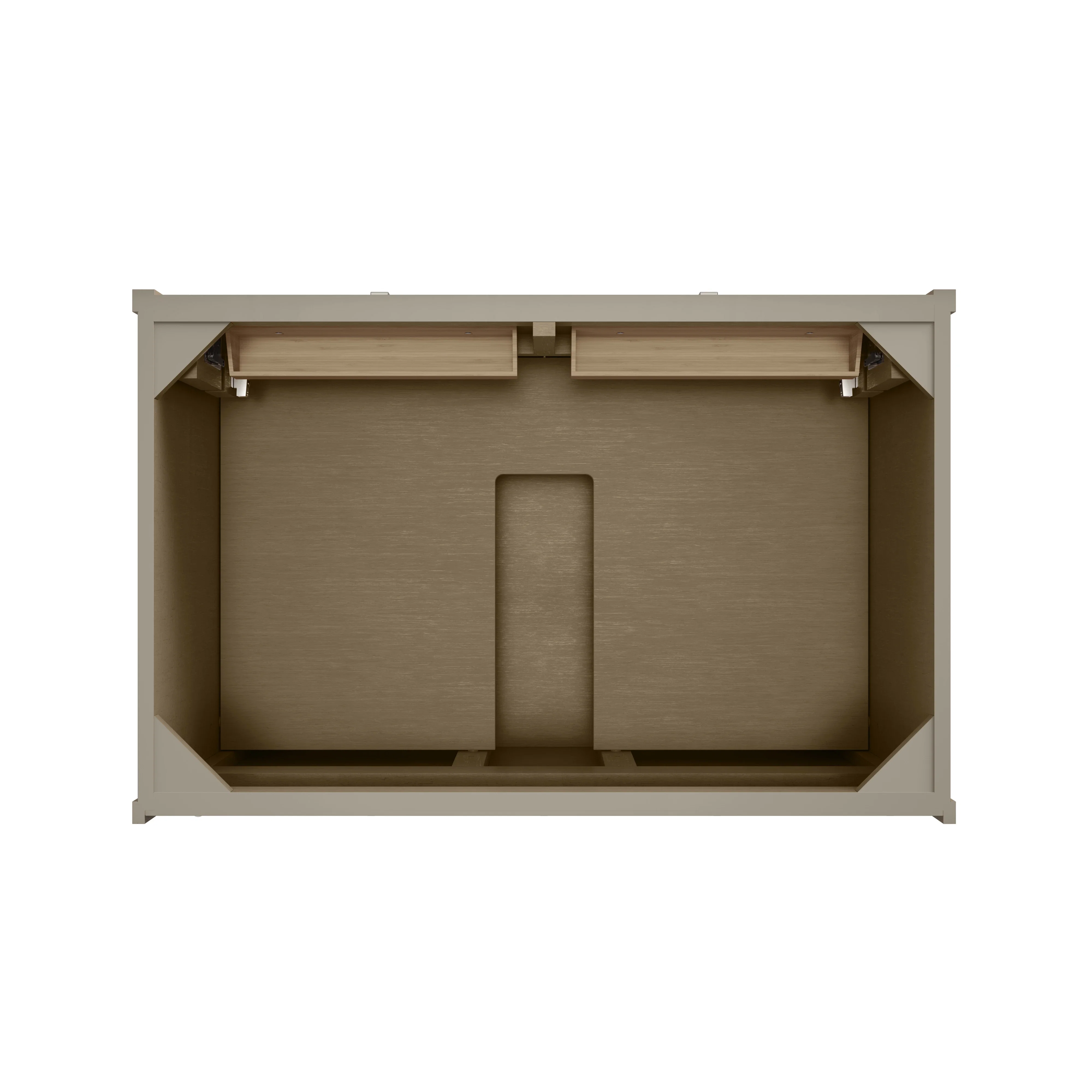 Chicago 36" Single Vanity, Walnut Whisper, w/ Single Hole 3CM White Zeus Silestone® Top & Backsplash