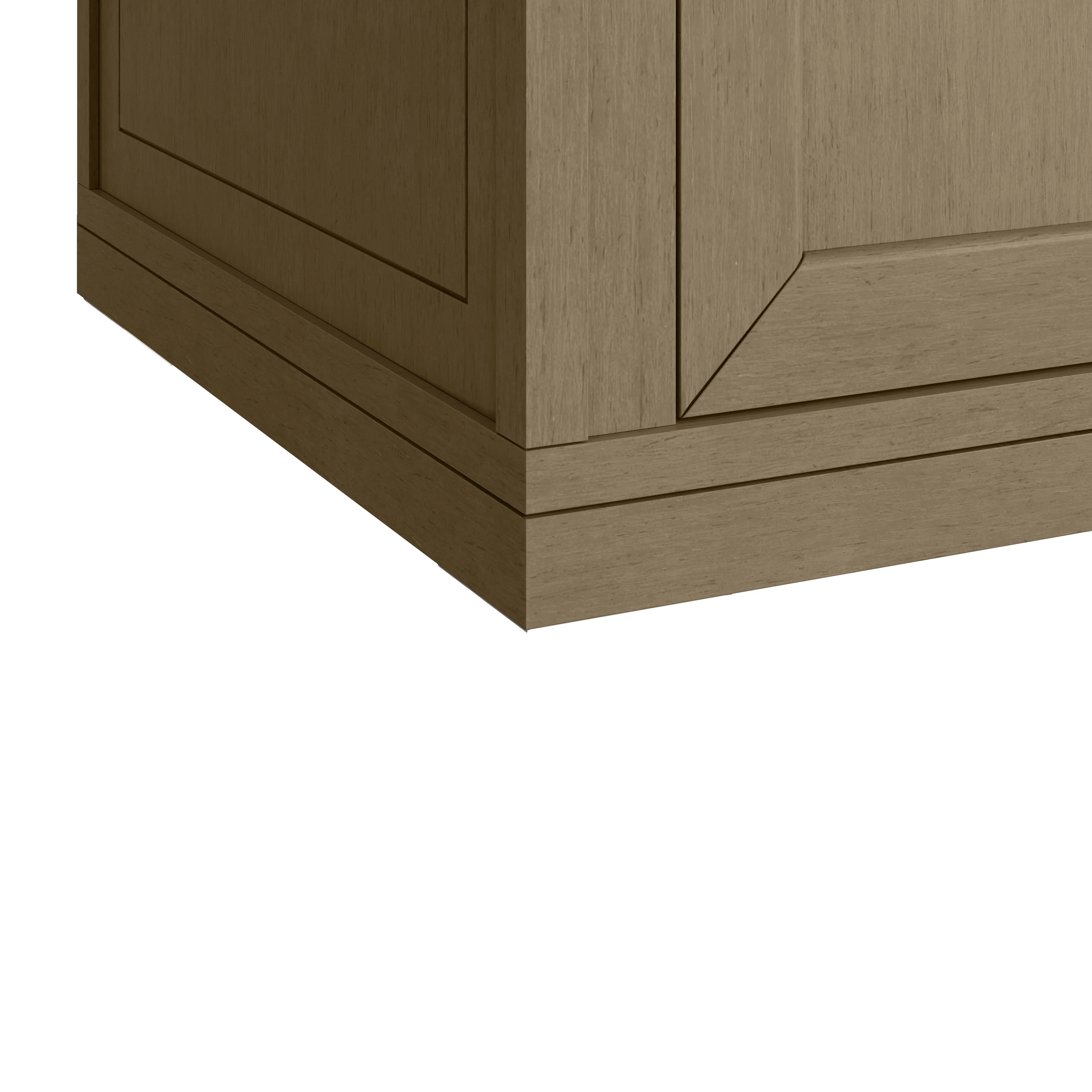 Chicago 36" Single Vanity, Walnut Whisper, w/ 3 CM Charcoal Soapstone Silestone® Top