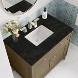 Chicago 36" Single Vanity, Walnut Whisper, w/ 3 CM Phantome Eclos Top