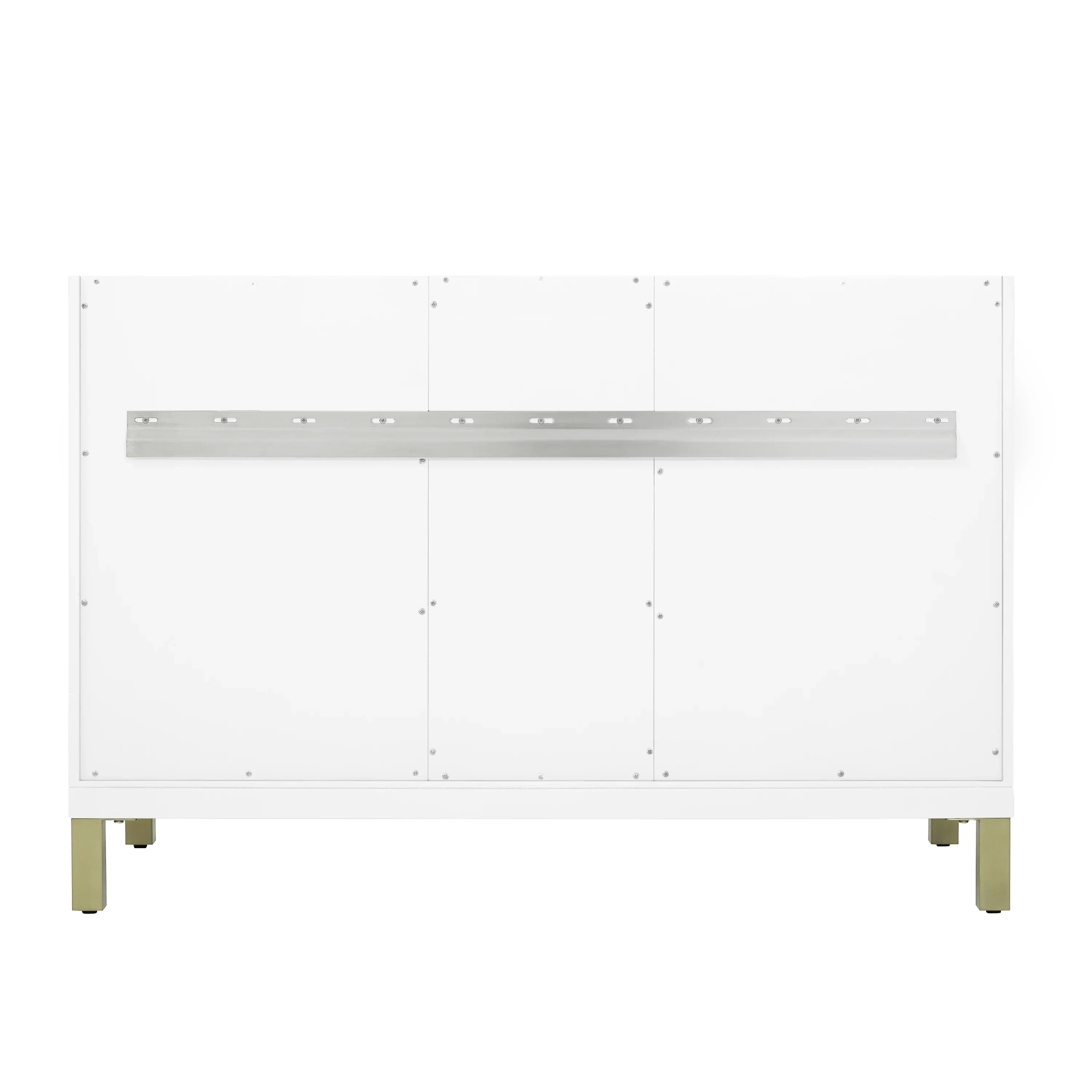 Chicago 48" Single Vanity, Glossy White, w/ 3 CM Eternal Jasmine Pearl Silestone® Top