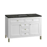Chicago 48" Single Vanity, Glossy White, w/ 3 CM Phantome Eclos Top