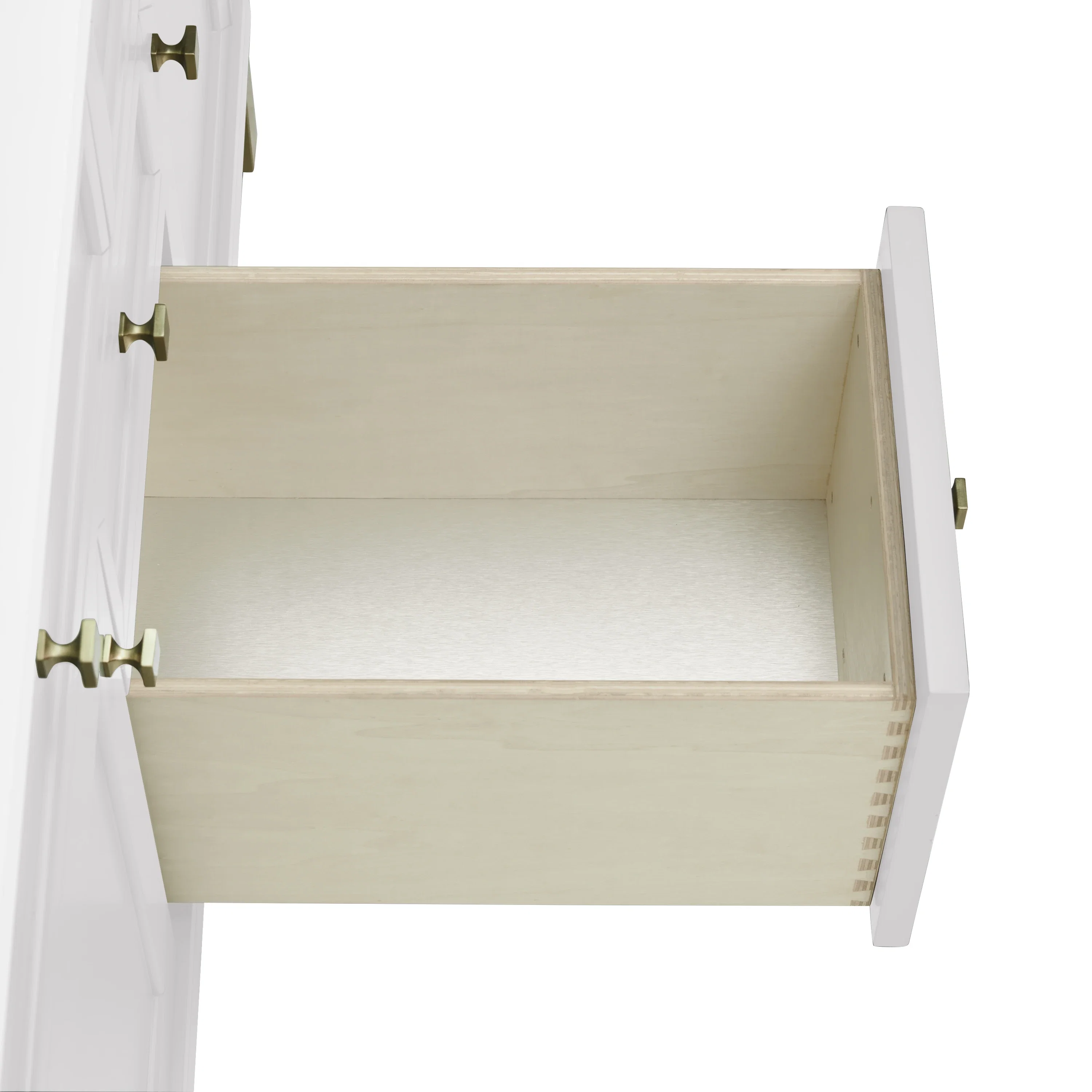 Chicago 48" Single Vanity, Glossy White, w/ 3 CM White Zeus Silestone® Top