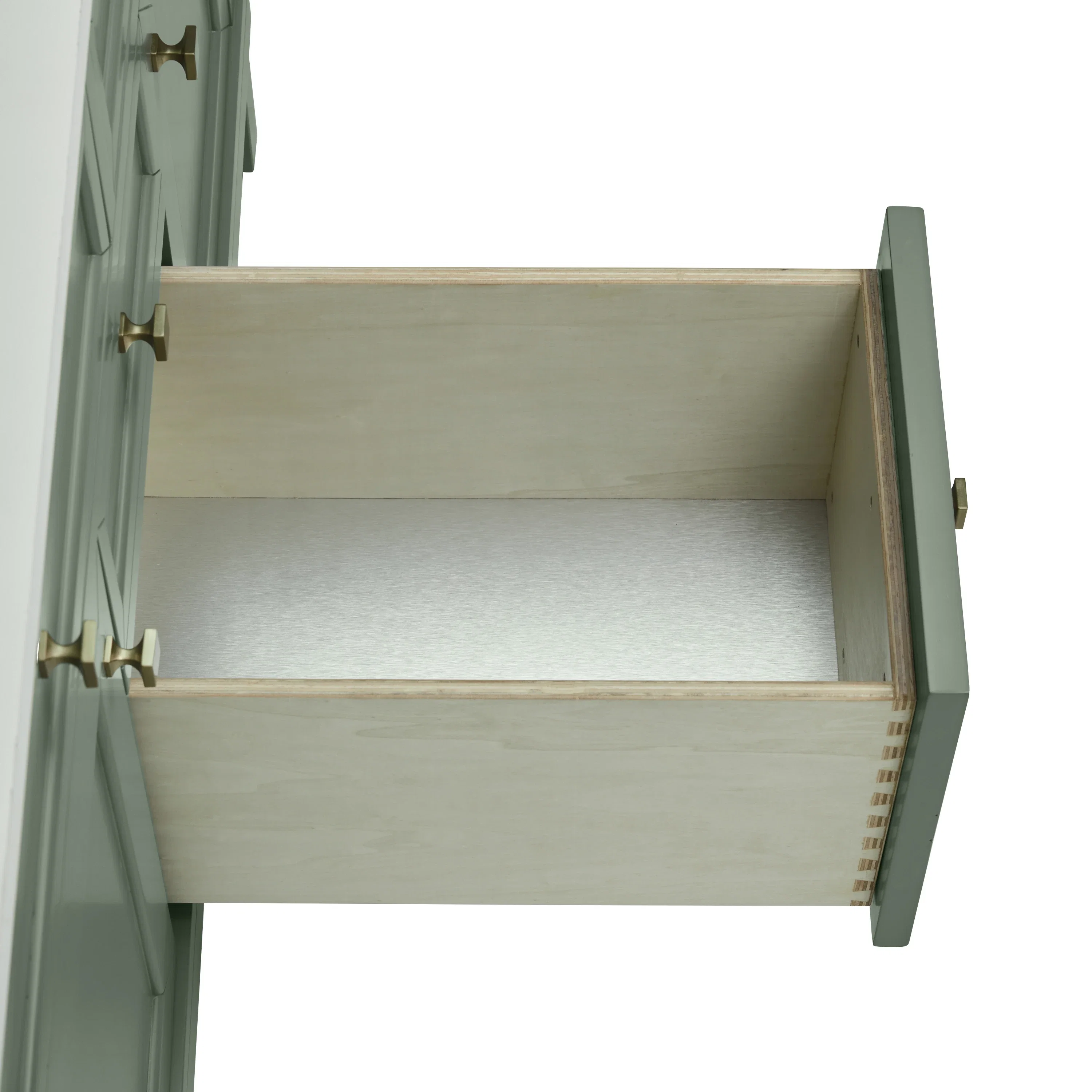 Chicago 48" Single Vanity, Smokey Celadon, w/ 3 CM Charcoal Soapstone Silestone® Top