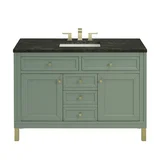 Chicago 48" Single Vanity, Smokey Celadon, w/ 3 CM Phantome Eclos Top