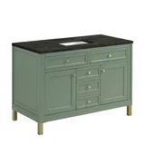 Chicago 48" Single Vanity, Smokey Celadon, w/ 3 CM Phantome Eclos Top