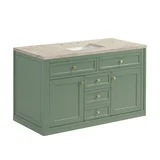 Chicago 48" Single Vanity, Smokey Celadon, w/ 3 CM Tajnar Eclos Top