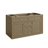 Chicago 48" Single Vanity, Walnut Whisper, w/ 3 CM Charcoal Soapstone Silestone® Top