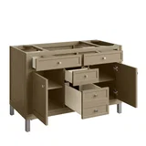 Chicago 48" Single Vanity, Walnut Whisper, w/ 3 CM Lime Delight Silestone® Top