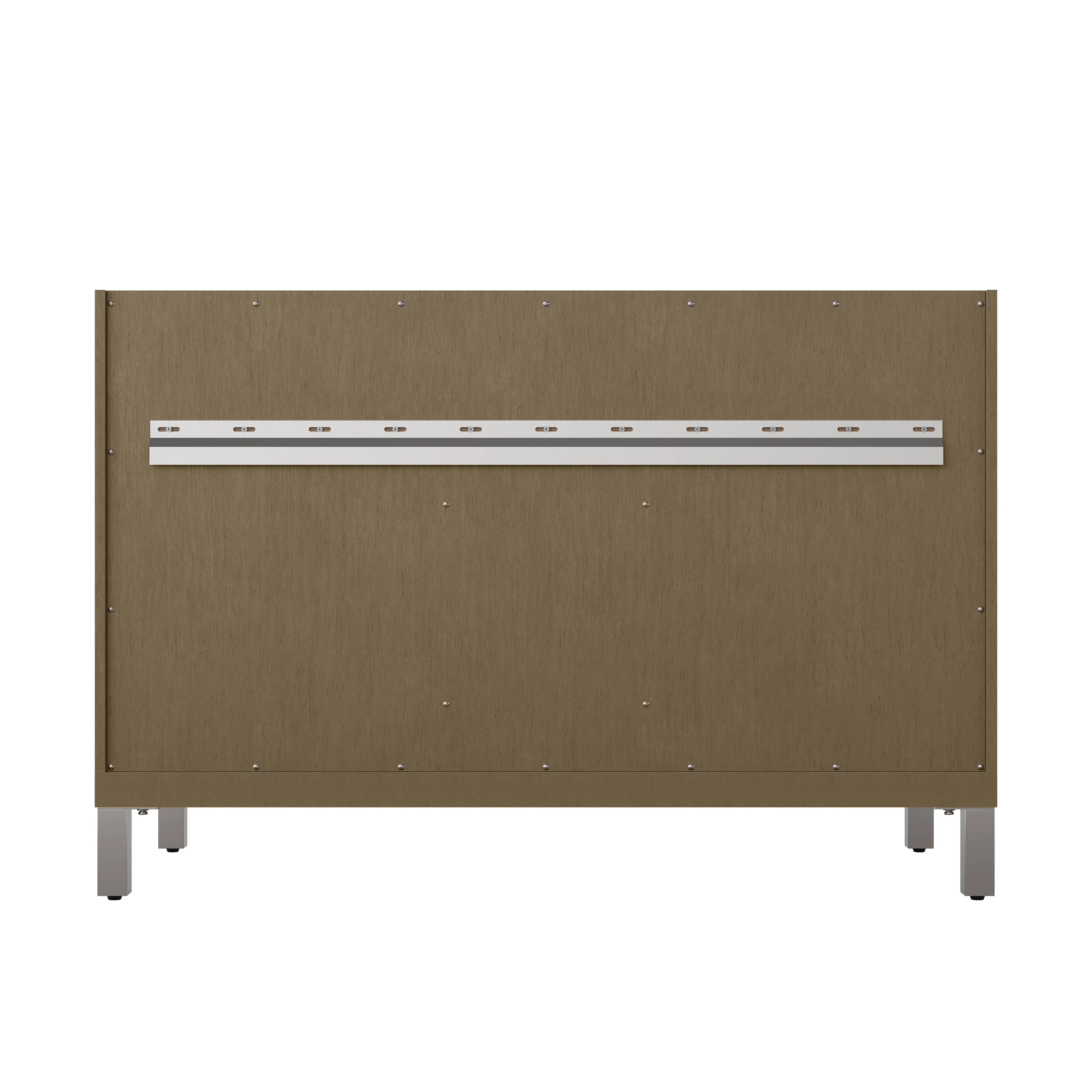 Chicago 48" Single Vanity, Walnut Whisper, w/ 3 CM Parisien Bleu Silestone® Top