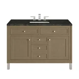 Chicago 48" Single Vanity, Walnut Whisper, w/ 3 CM Phantome Eclos Top