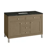 Chicago 48" Single Vanity, Walnut Whisper, w/ 3 CM Phantome Eclos Top