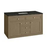 Chicago 48" Single Vanity, Walnut Whisper, w/ 3 CM Phantome Eclos Top