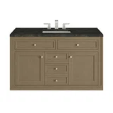 Chicago 48" Single Vanity, Walnut Whisper, w/ 3 CM Phantome Eclos Top