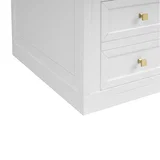 Chicago 60" Double Vanity, Glossy White, w/ 3 CM Phantome Eclos Top