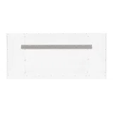 Chicago 60" Double Vanity, Glossy White, w/ 3 CM Victorian Silver Silestone® Top
