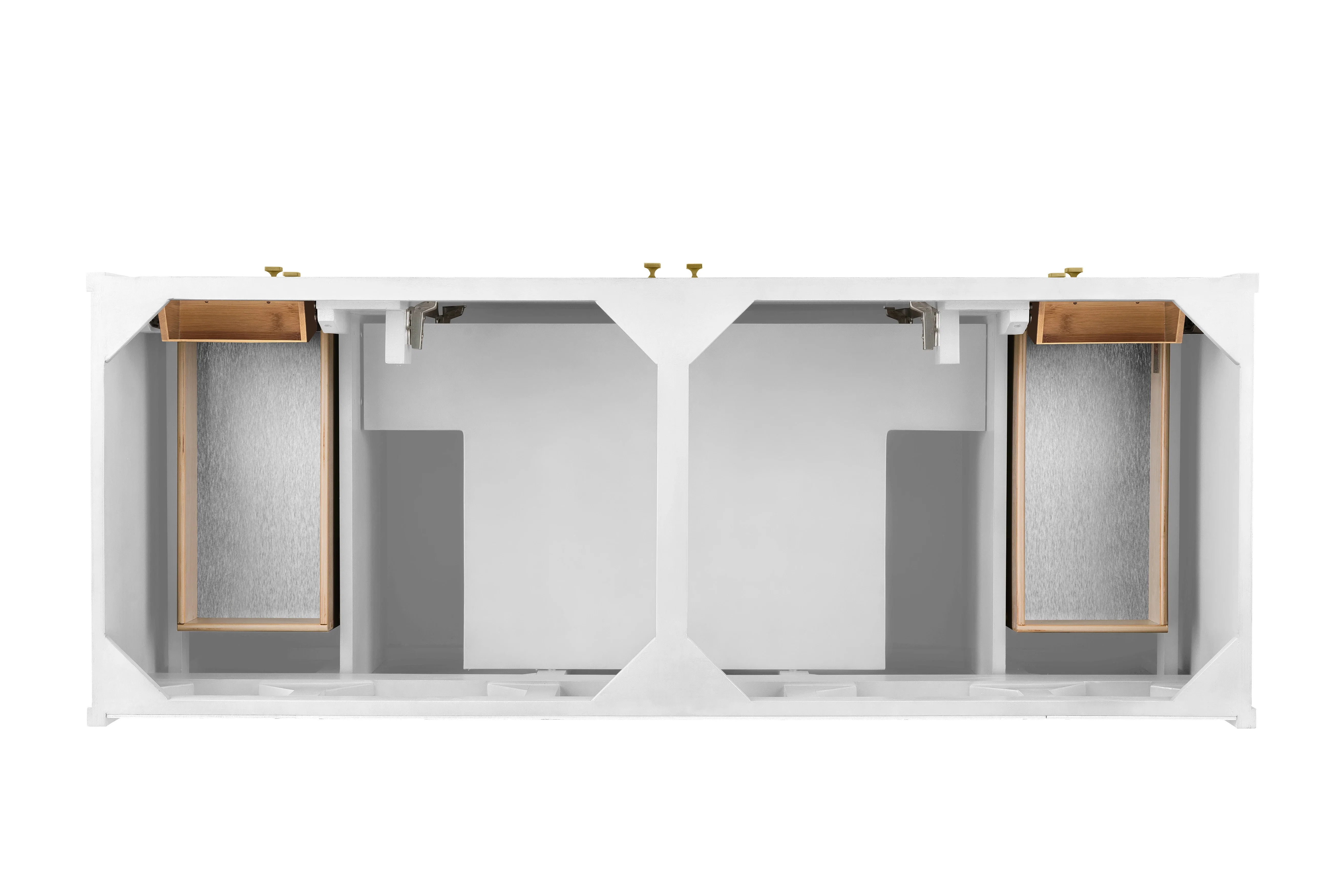 Chicago 60" Double Vanity, Glossy White