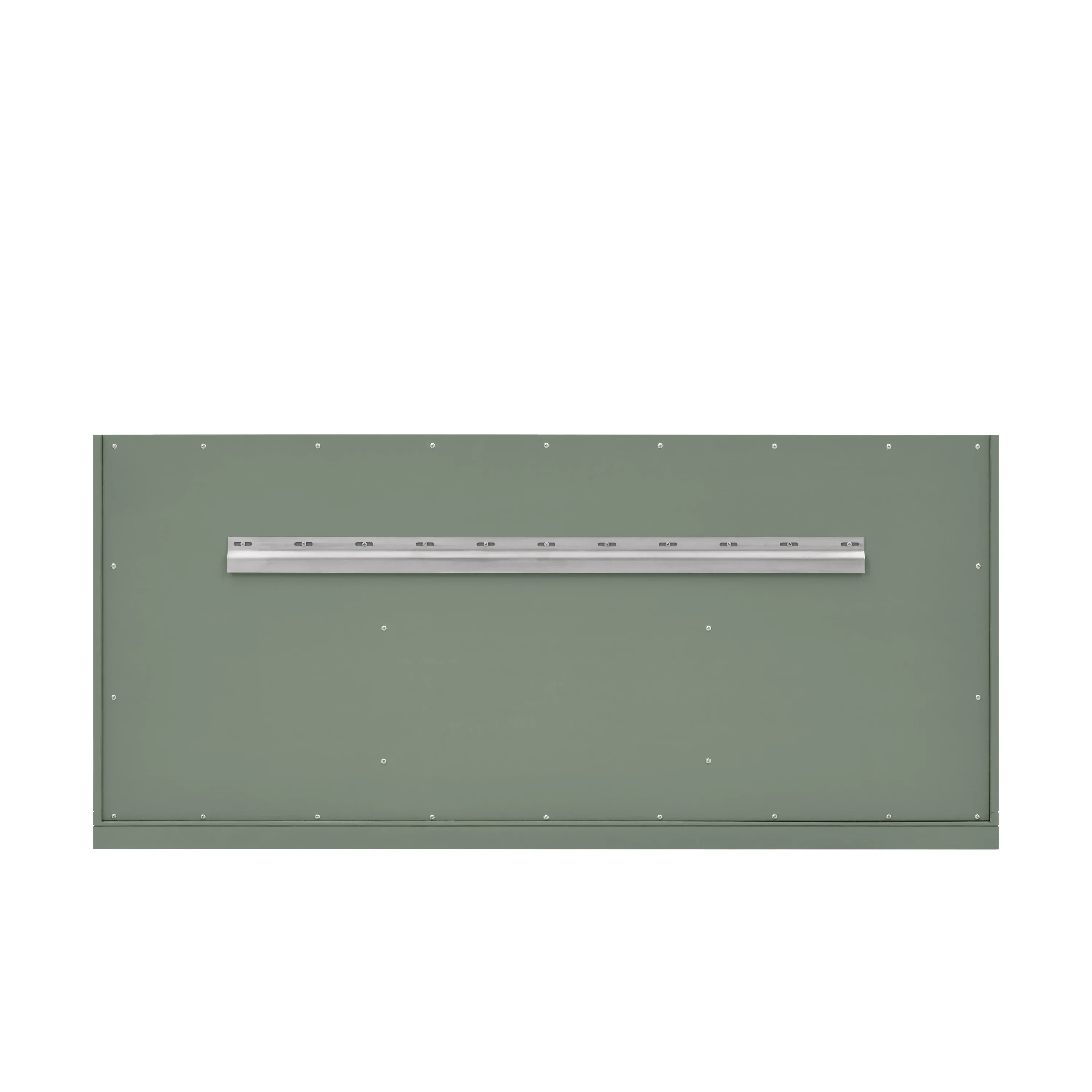 Chicago 60" Double Vanity, Smokey Celadon, w/ 3 CM Victorian Silver Silestone® Top w/FreePower Wireless Charger