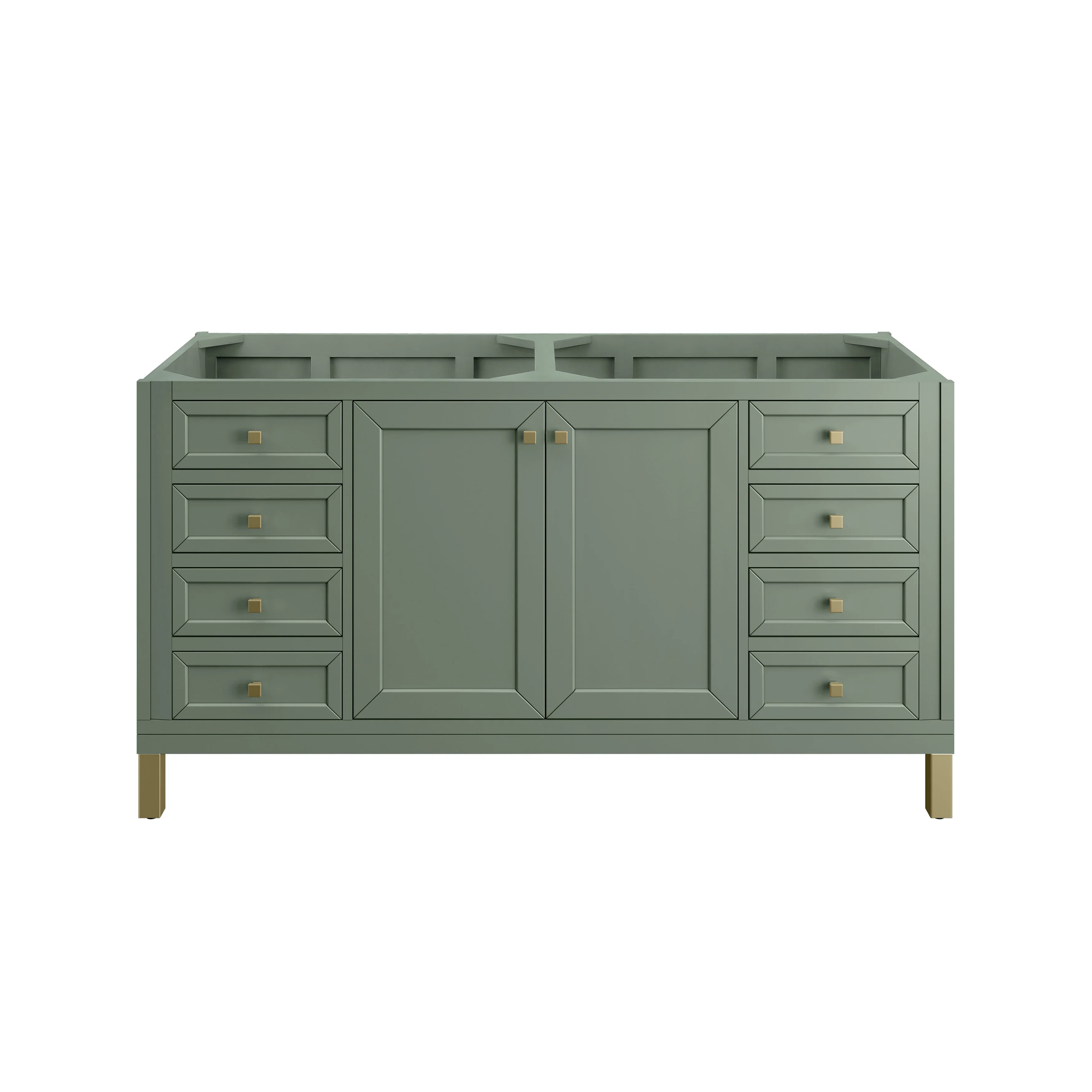 Chicago 60" Double Vanity, Smokey Celadon