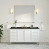 Chicago 60" Single Vanity, Glossy White, w/ 3 CM Phantome Eclos Top