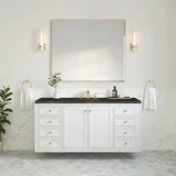 Chicago 60" Single Vanity, Glossy White, w/ 3 CM Phantome Eclos Top