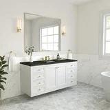 Chicago 60" Single Vanity, Glossy White, w/ 3 CM Phantome Eclos Top