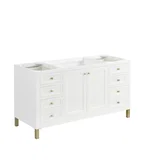Chicago 60" Single Vanity, Glossy White