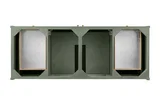 Chicago 60" Single Vanity, Smokey Celadon, w/ Single Hole 3CM White Zeus Silestone® Top & Backsplash