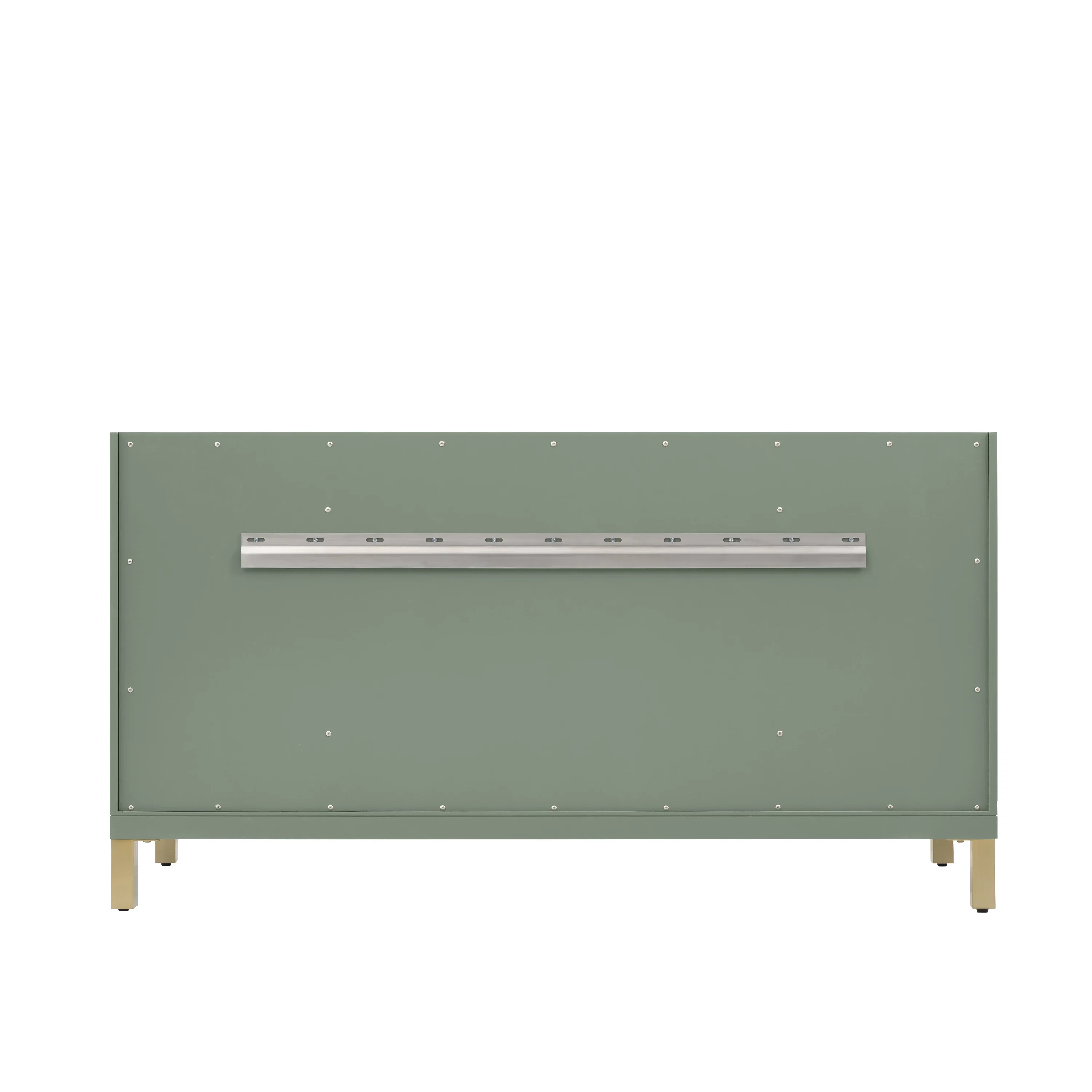 Chicago 60" Single Vanity, Smokey Celadon, w/ Single Hole 3CM White Zeus Silestone® Top & Backsplash