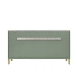 Chicago 60" Single Vanity, Smokey Celadon, w/ Single Hole 3CM White Zeus Silestone® Top & Backsplash