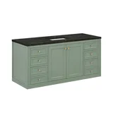 Chicago 60" Single Vanity, Smokey Celadon, w/ 3 CM Phantome Eclos Top