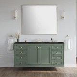 Chicago 60" Single Vanity, Smokey Celadon, w/ 3 CM Phantome Eclos Top