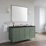 Chicago 60" Single Vanity, Smokey Celadon, w/ 3 CM Phantome Eclos Top