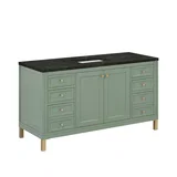 Chicago 60" Single Vanity, Smokey Celadon, w/ 3 CM Phantome Eclos Top