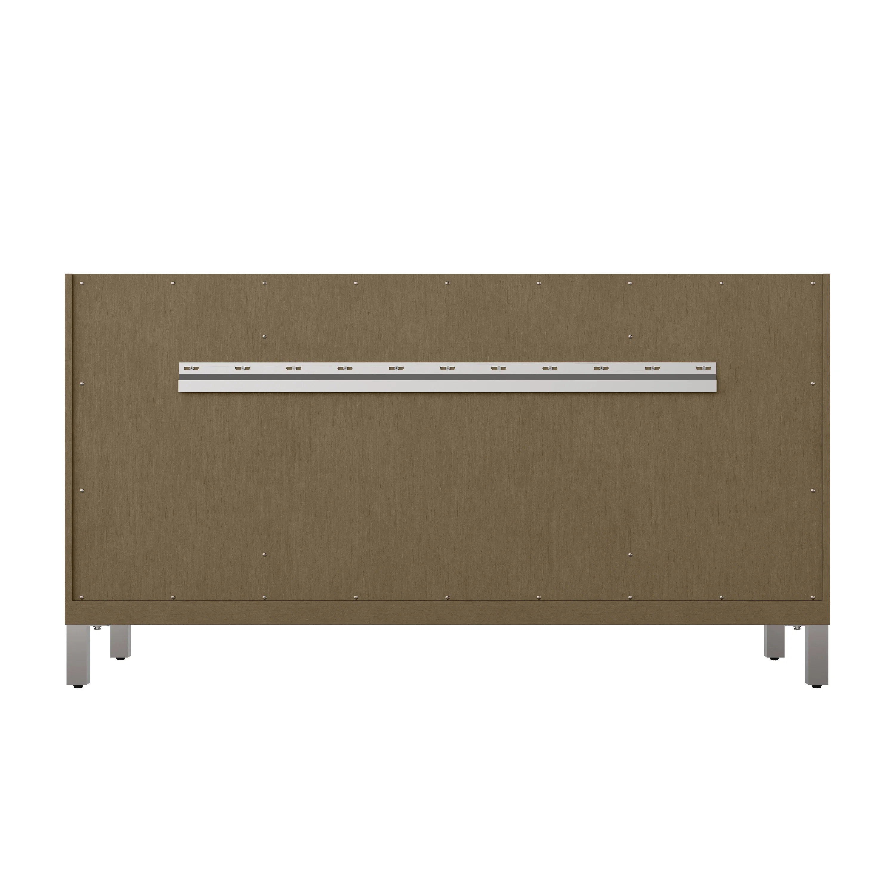 Chicago 60" Single Vanity, Walnut Whisper, w/ 3 CM Lime Delight Silestone® Top