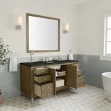 Chicago 60" Single Vanity, Walnut Whisper, w/ 3 CM Phantome Eclos Top