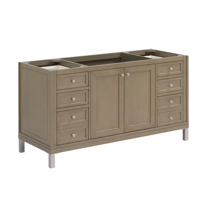 Chicago 60" Single Vanity, Walnut Whisper