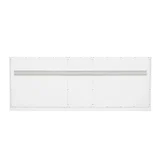 Chicago 72" Double Vanity, Glossy White, w/ 3 CM Parisien Bleu Silestone® Top