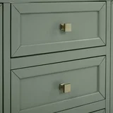 Chicago 72" Double Vanity, Smokey Celadon, w/ 3 CM Carrara Marble Top