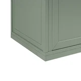 Chicago 72" Double Vanity, Smokey Celadon, w/ 3 CM Charcoal Soapstone Silestone® Top